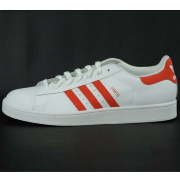 Adidas Campus II Mens Shoes White Red - Picture 3 of 12